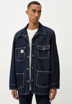 Levi's geaca jeans culoarea bleumarin, de tranzitie, 003B0 imagine