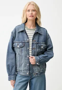 Levi's geaca jeans de tranzitie, oversize, A1743 imagine