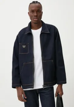 Levi's geaca jeans Levi's Skateboarding barbati, culoarea albastru marin, de tranzitie, A5732 imagine