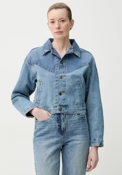 Levi's geaca SHRUNKEN 90S TRCKR WSTRN de tranzitie, 001WO imagine