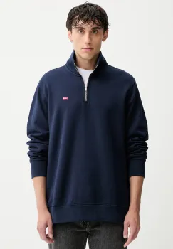 Levi's hanorac de bumbac culoarea bleumarin, uni, A8606 imagine