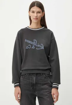Levi's hanorac de bumbac femei, culoarea gri, cu imprimeu, 0002L imagine