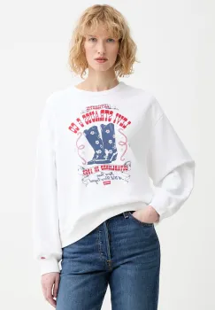 Levi's hanorac de bumbac GRAPHIC HERITAGE CREW imagine