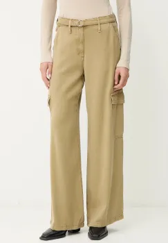 Levi's pantaloni BAGGY DAD CARGO culoarea verde, lat, medium waist, 003IN.0005 imagine