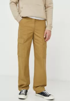 Levi's pantaloni barbati, culoarea bej, drept imagine