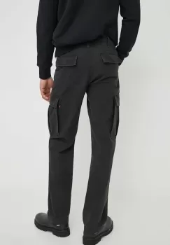 Levi's pantaloni barbati, culoarea negru, drept imagine