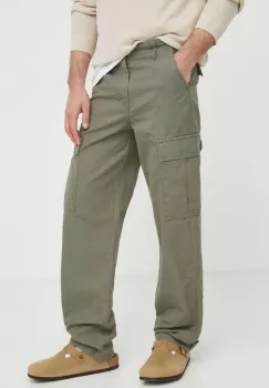 Levi's pantaloni barbati, culoarea verde, drept imagine