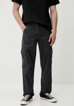 Levi's pantaloni de bumbac 568 LOOSE STRT CARGO culoarea gri, drept, 000LP imagine