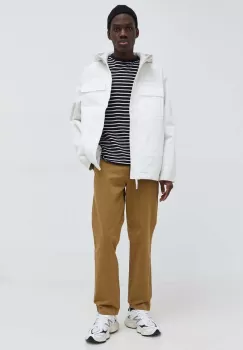 Levi's pantaloni de bumbac culoarea galben, drept imagine