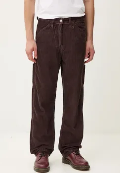 Levi's pantaloni de bumbac culoarea maro, drept, 568 LOOSE STRT imagine