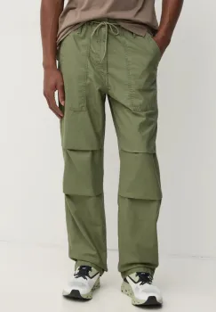 Levi's pantaloni de bumbac culoarea verde, drept, A9210 imagine