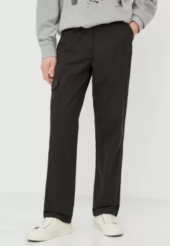 Levi's pantaloni de bumbac PATCH POCKET CARGO culoarea negru, cu fason cargo imagine