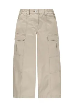 Levi's pantaloni de bumbac pentru copii TWILL '94 BAGGY WIDE LEG culoarea bej, modelator, 3EL019 imagine