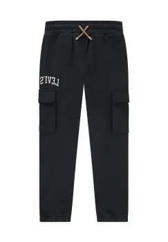 Levi's pantaloni de trening pentru copii CARGO JOGGER culoarea negru, cu imprimeu, 8EN651 imagine