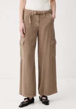 Levi's pantaloni femei cu lyocell BAGGY DAD CARGO imagine