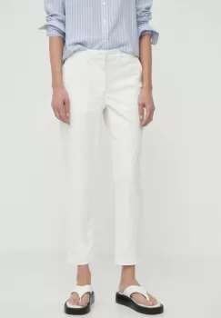 Levi's pantaloni femei, culoarea bej, mulata, high waist imagine