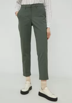 Levi's pantaloni femei, culoarea verde, mulata, medium waist imagine