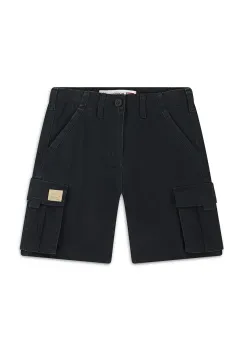 Levi's pantaloni scurti copii TRADITIONAL CARGO SHORTS culoarea negru, talie reglabila, 8EM381 imagine