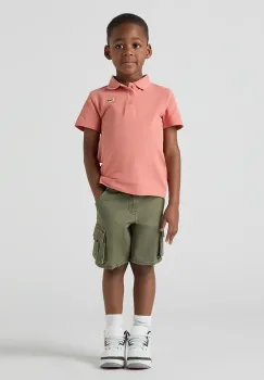 Levi's pantaloni scurti copii TRADITIONAL CARGO SHORTS culoarea verde, talie reglabila, 8EM381 imagine