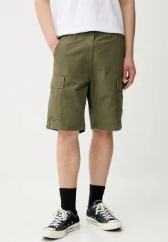 Levi's pantaloni scurti din bumbac CARRIER CARGO SHRT-2 culoarea verde, 001KG imagine