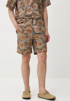 Levi's pantaloni scurti din bumbac culoarea alb imagine