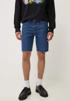 Levi's pantaloni scurti jeans barbati, culoarea negru imagine