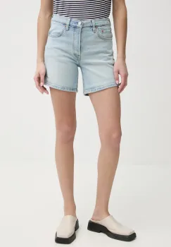 Levi's pantaloni scurti jeans femei, neted, high waist imagine