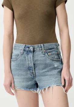 Levi's pantaloni scurti jeans neted, high waist imagine