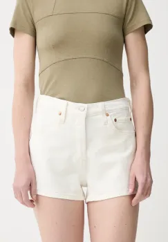 Levi's pantaloni scurti jeans neted, high waist imagine