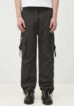 Levi's pantaloni x Gundam SEED culoarea negru, fason cargo, high waist, A7409.0000 imagine