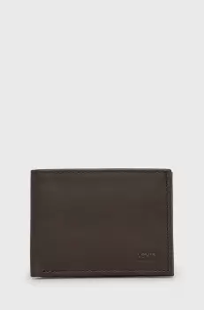 Levi's portofel de piele culoarea maro imagine