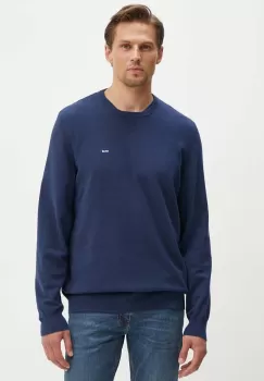 Levi's pulover barbati, culoarea albastru marin, light, cu guler imagine