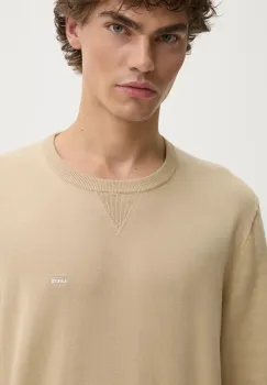 Levi's pulover barbati, culoarea bej, light, cu guler imagine