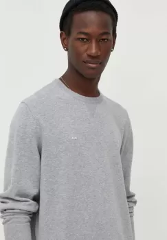 Levi's pulover barbati, culoarea gri, light, cu guler imagine