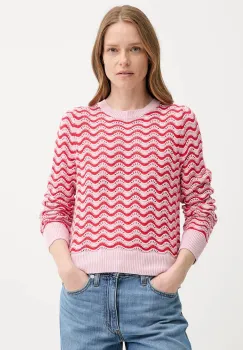 Levi's pulover de bumbac FLORENCE PNTLLE SWEATER culoarea roz, light, 0012O imagine