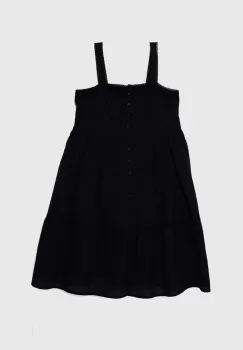 Levi's rochie din bumbac culoarea negru, maxi, evazati, A8649 imagine