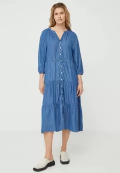 Levi's rochie din bumbac midi, evazati imagine