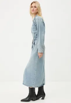 Levi's rochie jeans midi, drept, 0002Q imagine