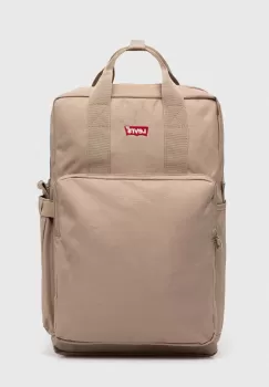 Levi's rucsac culoarea bej, mare, neted imagine