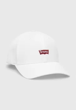 Levi's sapca culoarea alb, neted imagine