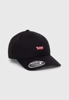 Levi's sapca culoarea negru, cu imprimeu imagine