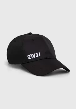 Levi's sapca culoarea negru, cu imprimeu imagine