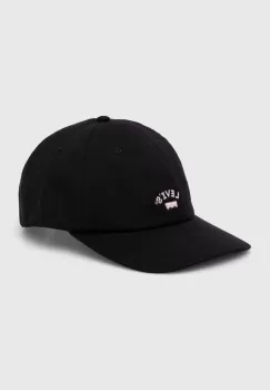 Levi's sapca de baseball din bumbac culoarea negru, cu imprimeu, 000AG-0000 imagine