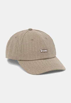 Levi's sapca de baseball din bumbac culoarea verde, cu imprimeu, 000MP-0002 imagine