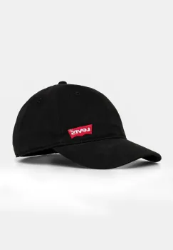 Levi's sapca din bumbac pentru copii LAN RICHMOND BATWING CURVE BRI culoarea negru, cu imprimeu imagine