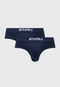 Levi's slip 2-pack barbati, culoarea albastru marin imagine