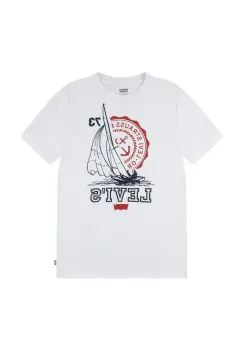Levi's tricou COASTAL CLUB TEE culoarea alb, cu imprimeu, 8EM281 imagine
