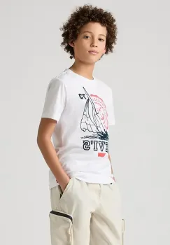 Levi's tricou COASTAL CLUB TEE culoarea alb, cu imprimeu, 9EM281 imagine