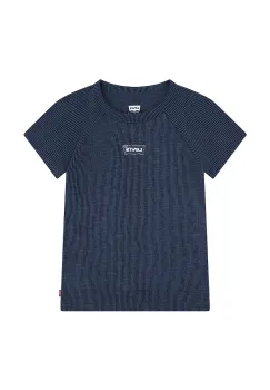 Levi's tricou copii COLOR BLOCK RAGLAN TOP culoarea bleumarin, 4EN517 imagine