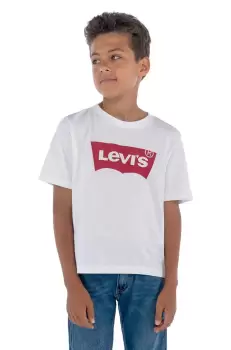 Levi's Tricou copii culoarea alb, cu imprimeu imagine